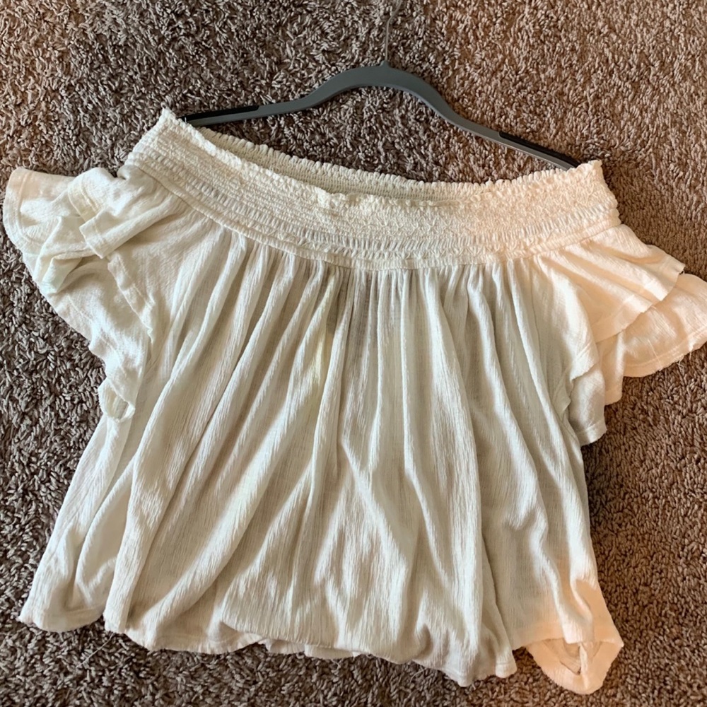 Free people Off the shoulder cream top